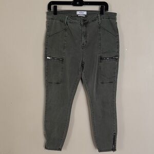 Pistola Grey Green Size 32 Ankle Jeans